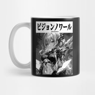 Cyberpunk Cyborg Girl Japanese Vaporwave Urban Aesthetic Manga Mug